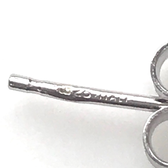 NWT Very large sterling 2.5" diamond-cut hoops - Picture 6 of 8